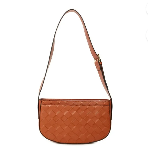 New London Fog Faux Lether Shoulder Bag. - Picture 3 of 11